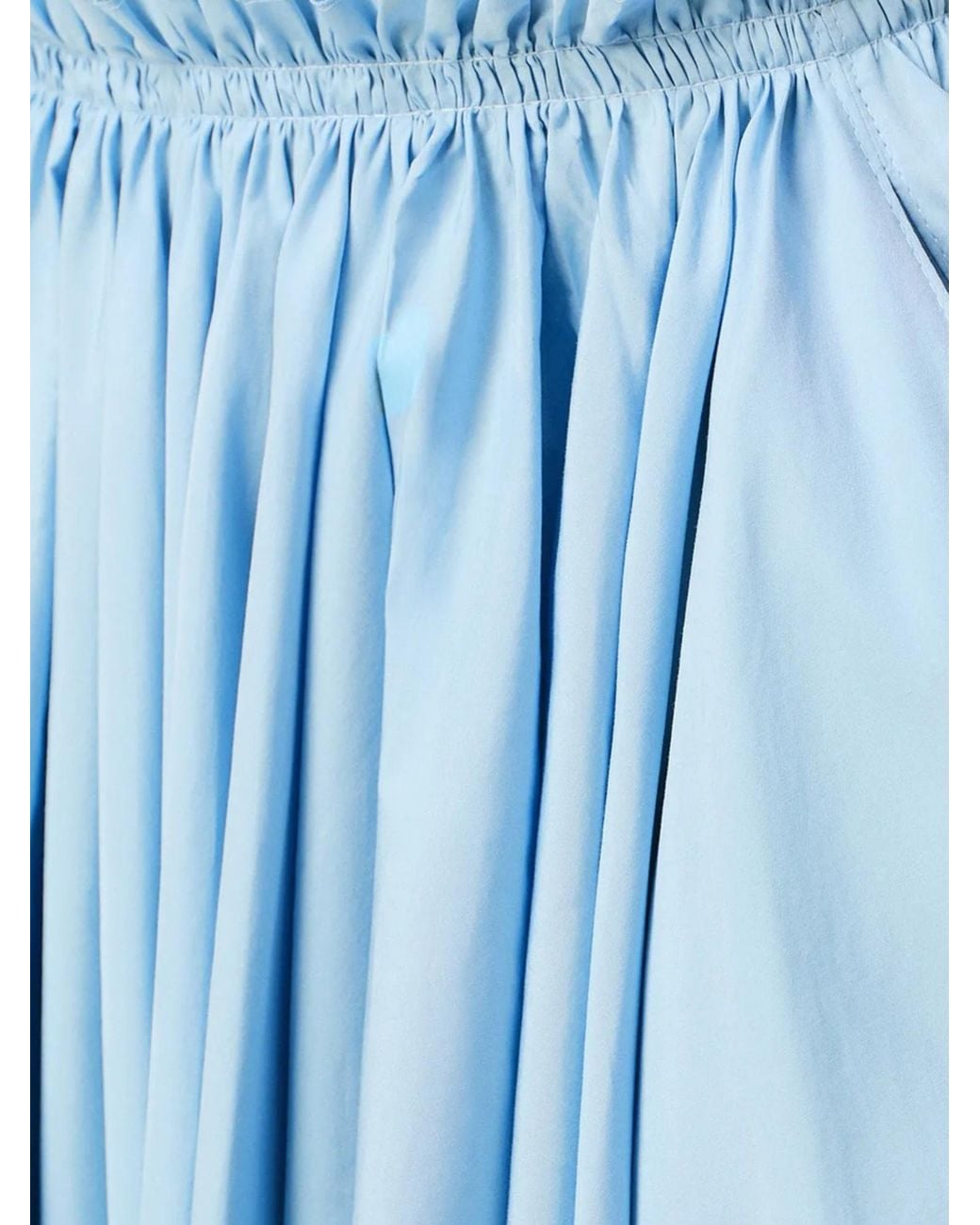 AMI Blue Midi Corolla Skirt
