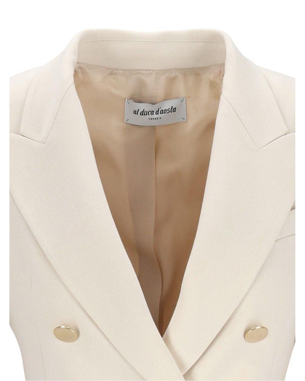 Al Duca D'aosta Natural Double-Breasted Blazer