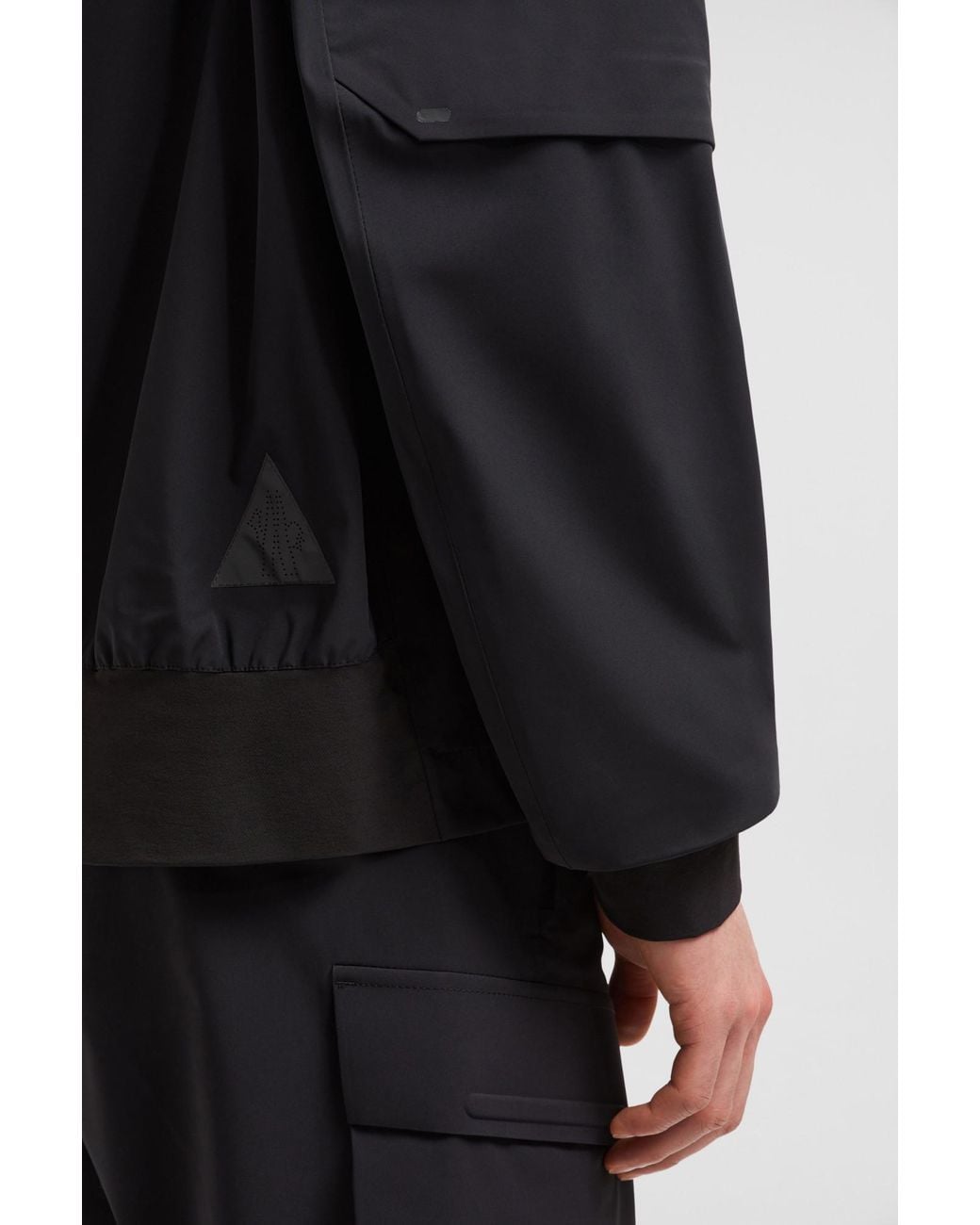 Moncler Black Grenoble Zip-Up Hooded Jacket for men