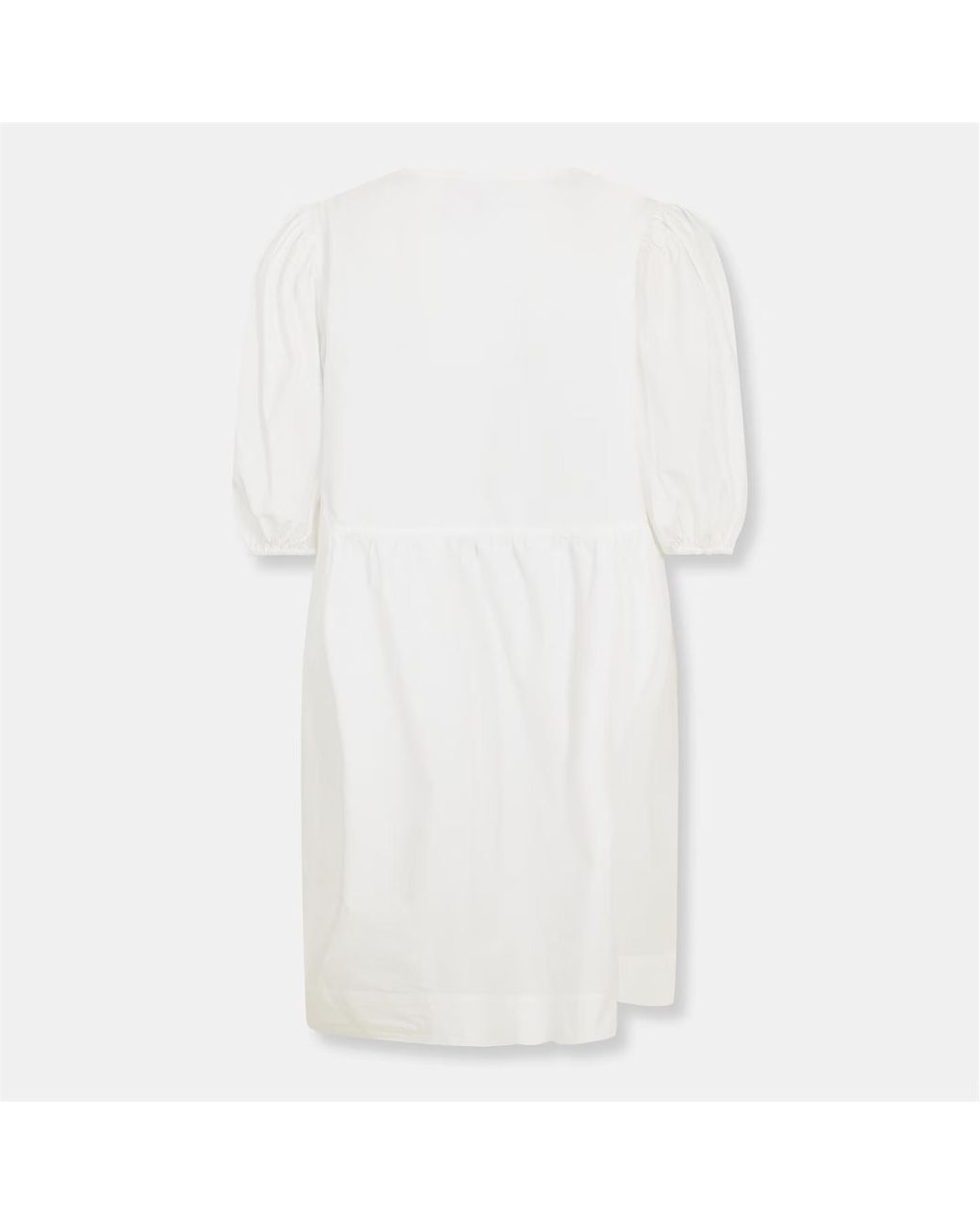 Ganni White Tieup Mini Drs Ld99