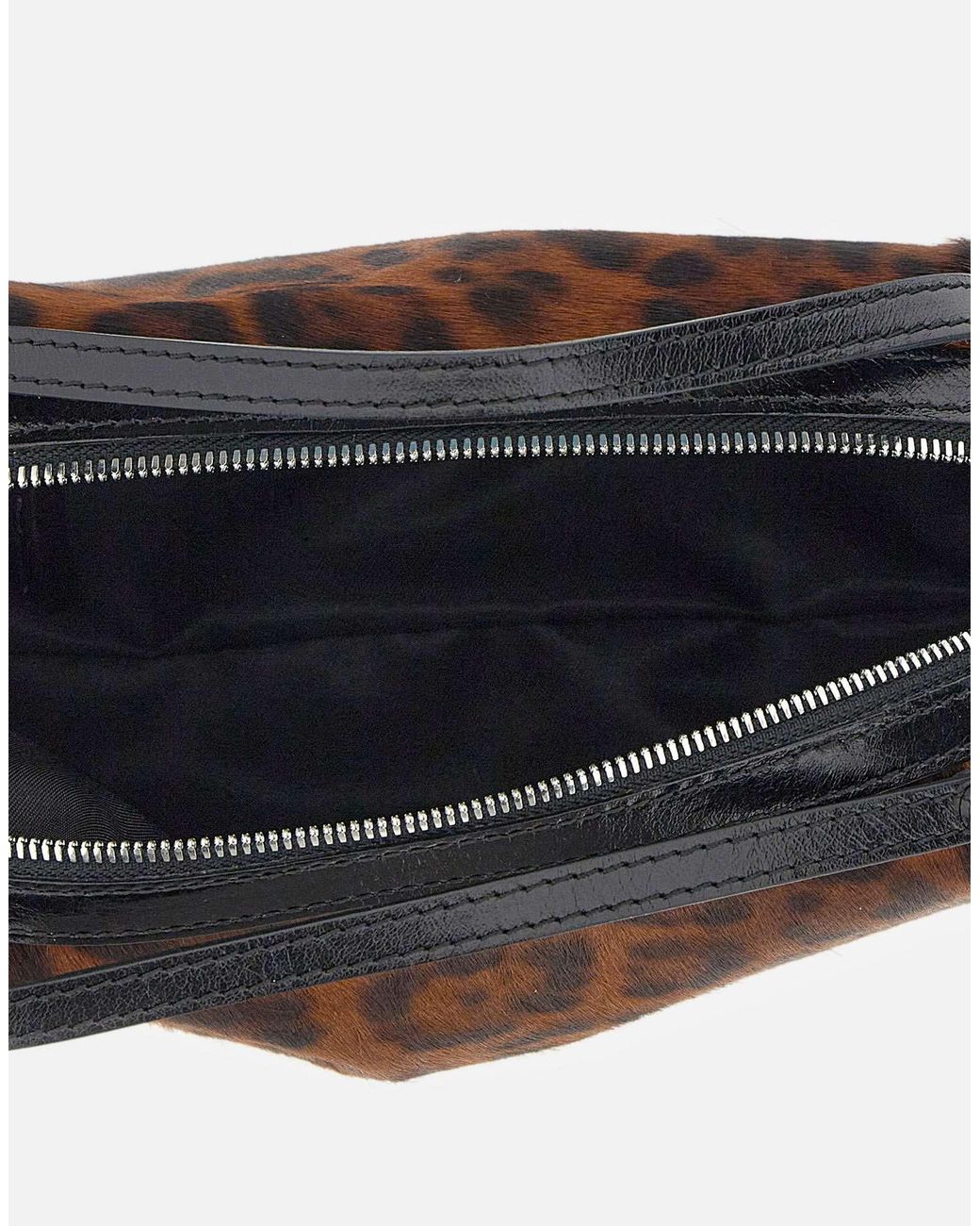 Gianni Chiarini Brown Alifa Animal-Print Shoulder Bag