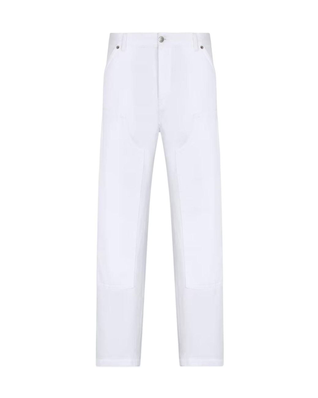 Dior White Carpenter Style Jeans for men