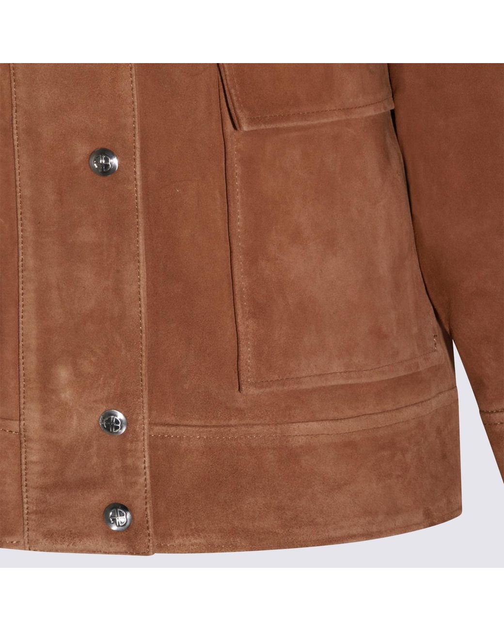 Anine Bing Brown Broux Suede Jacket