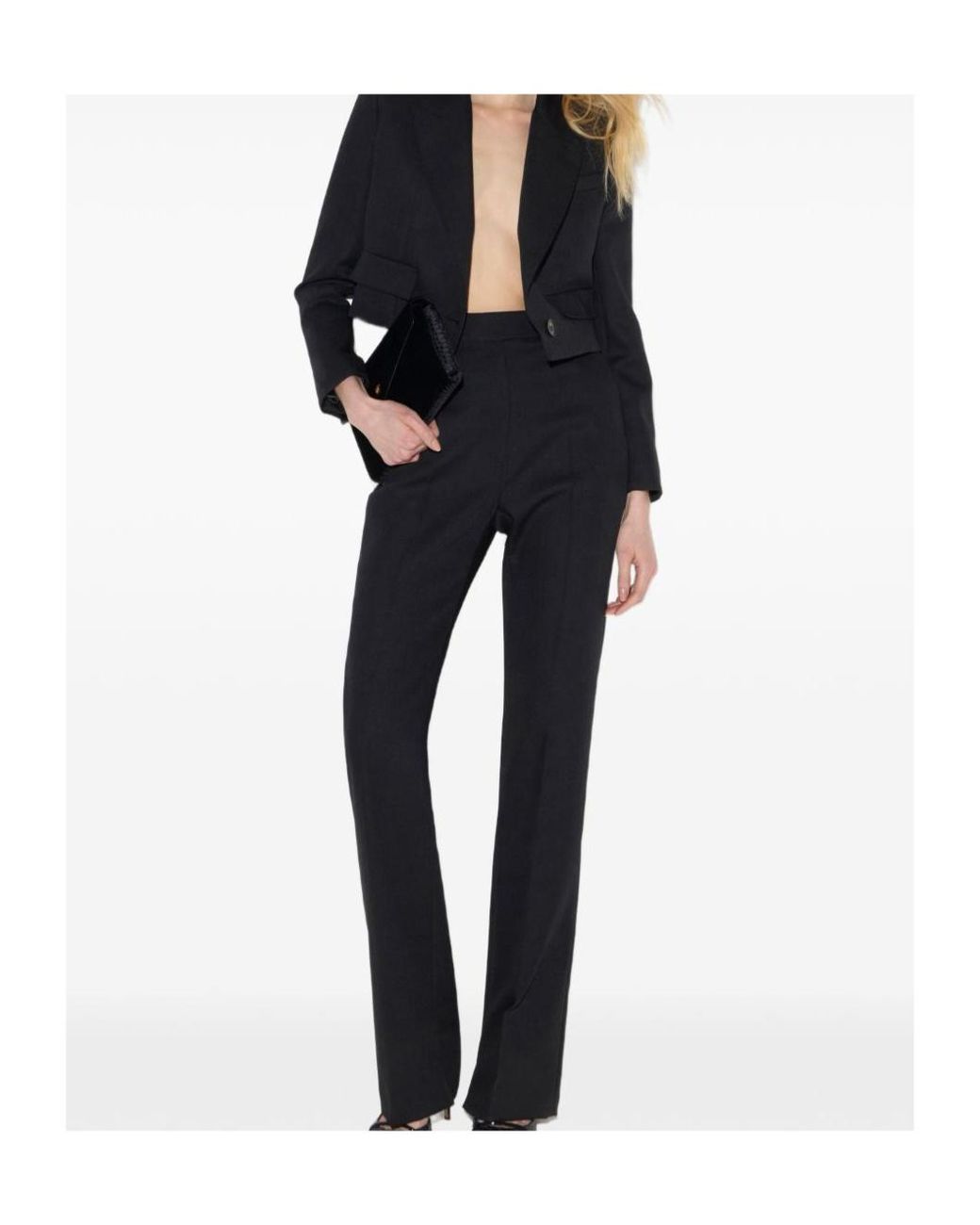 Elisabetta Franchi Blue Long-Sleeve Blazer