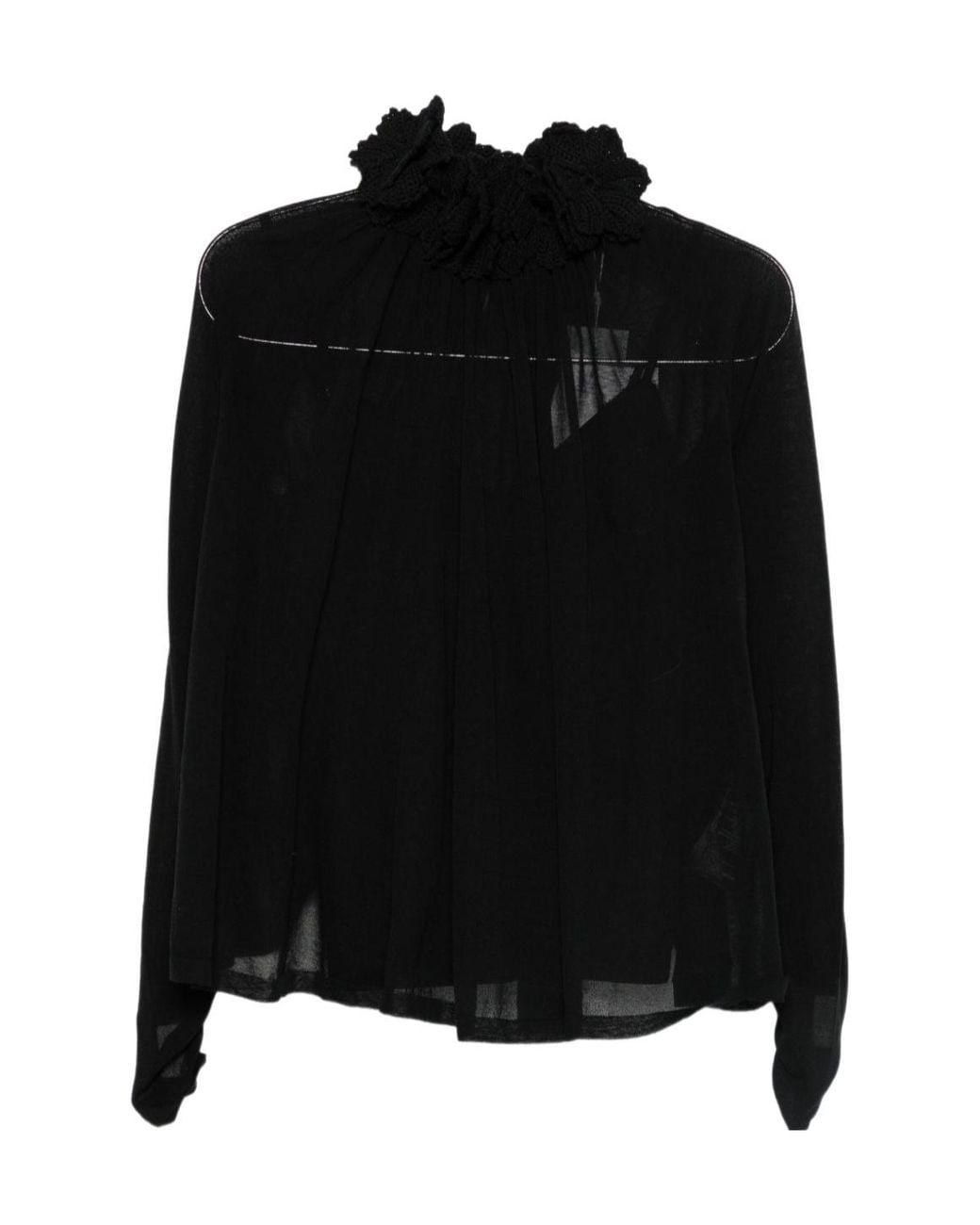 Zimmermann Black Long-Sleeved Blouse
