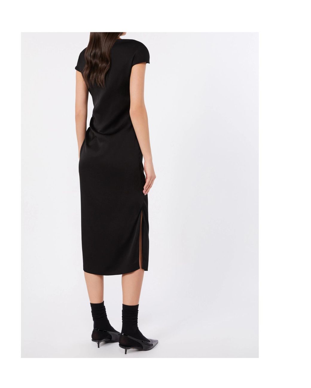 Max Mara Black Shiny Cady Dress
