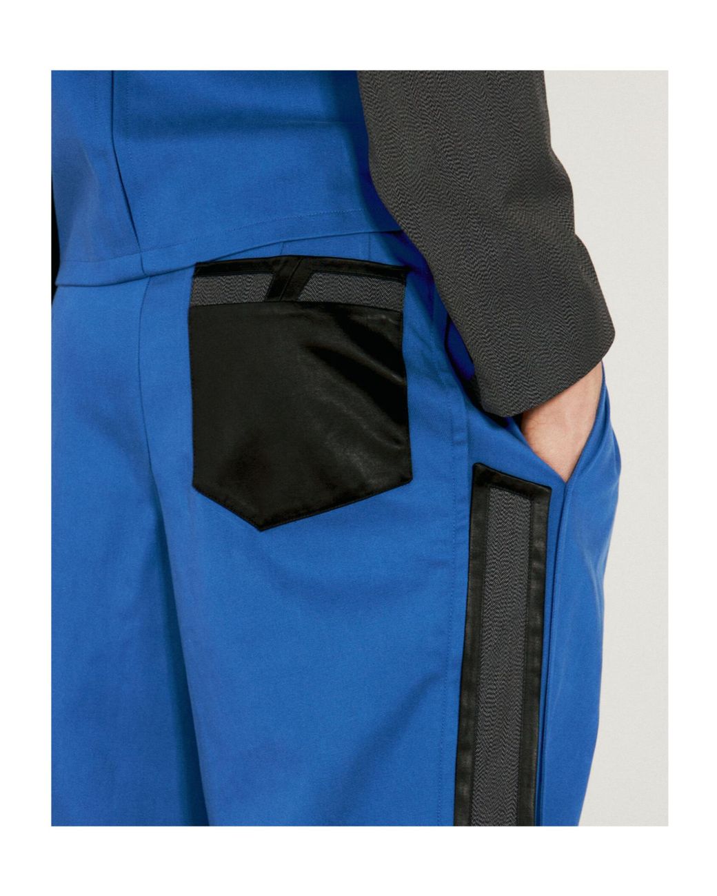 Kiko Kostadinov Blue Ugo Side Trousers for men