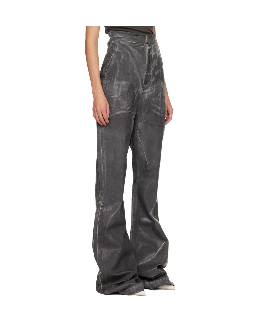 Rick Owens Gray Concordians Dirt Bolan Jeans