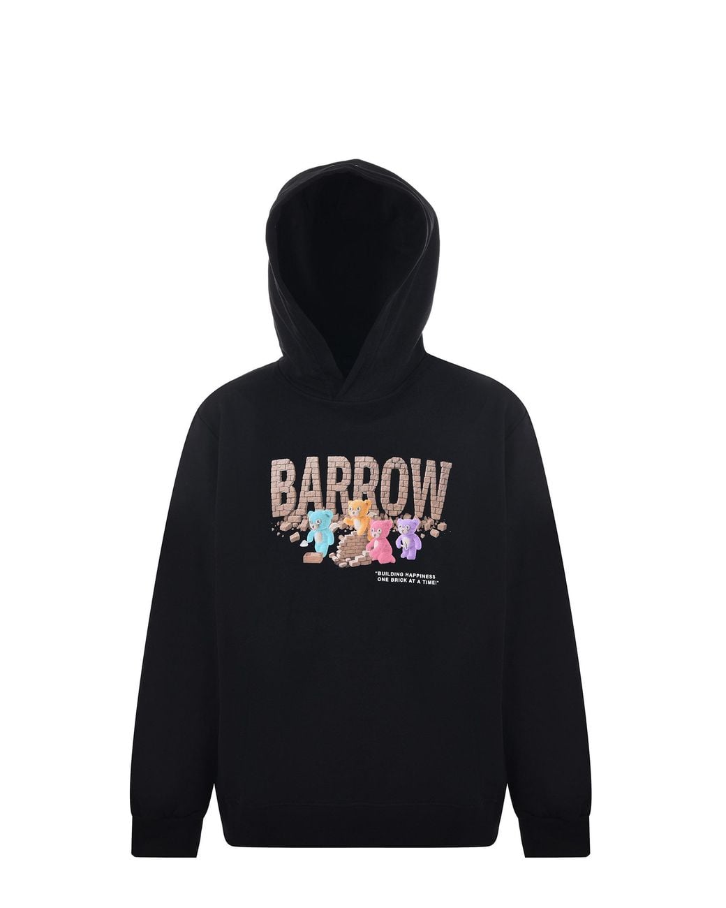Barrow Blue Printed Hoodie for men