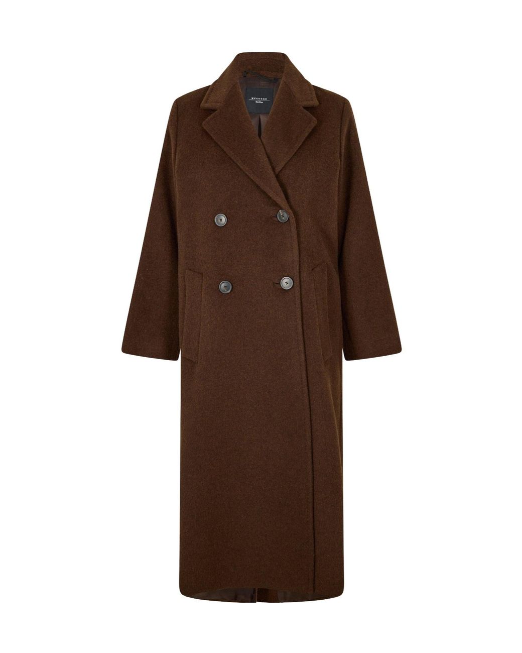 Weekend by Maxmara Brown Structured Long Coat