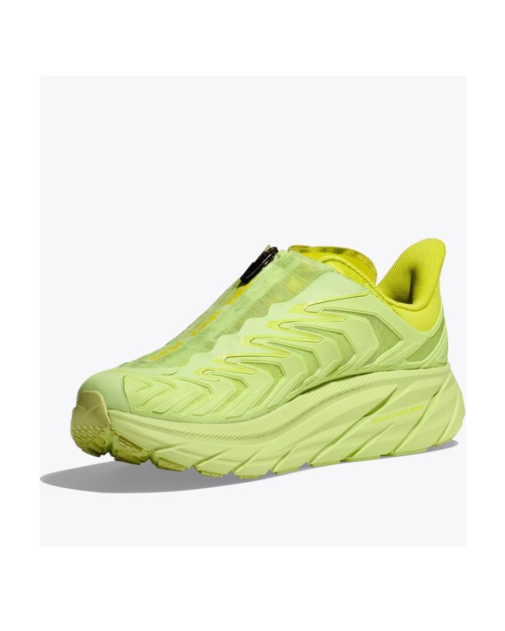 Hoka One One Green Zipper Closed Sneakers for men