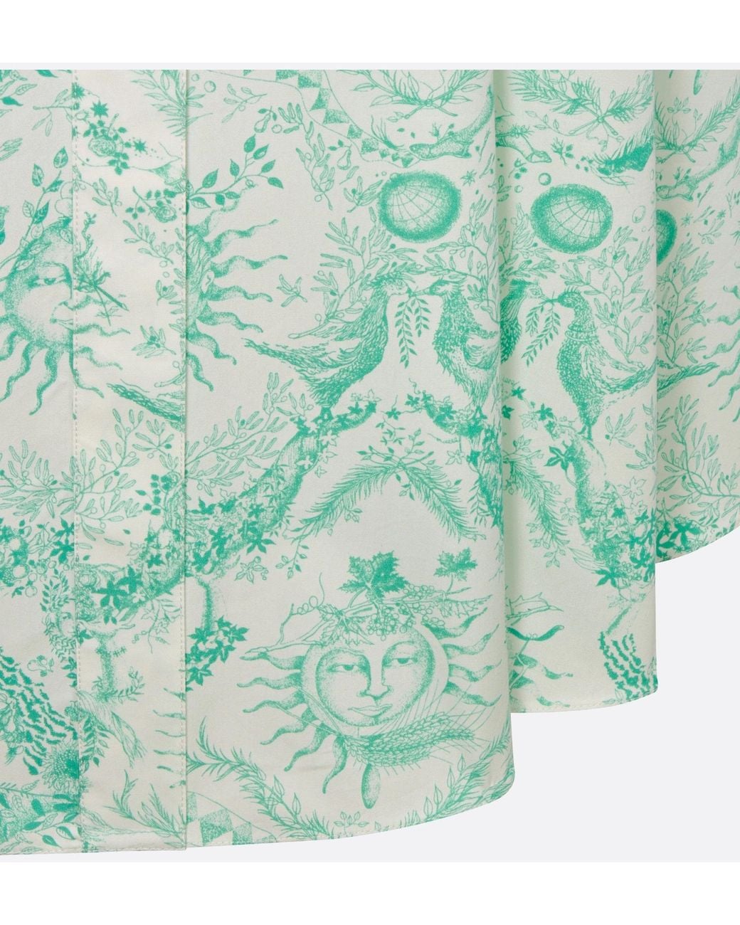 Dior Green Iviera Flared Mid-Length Dress