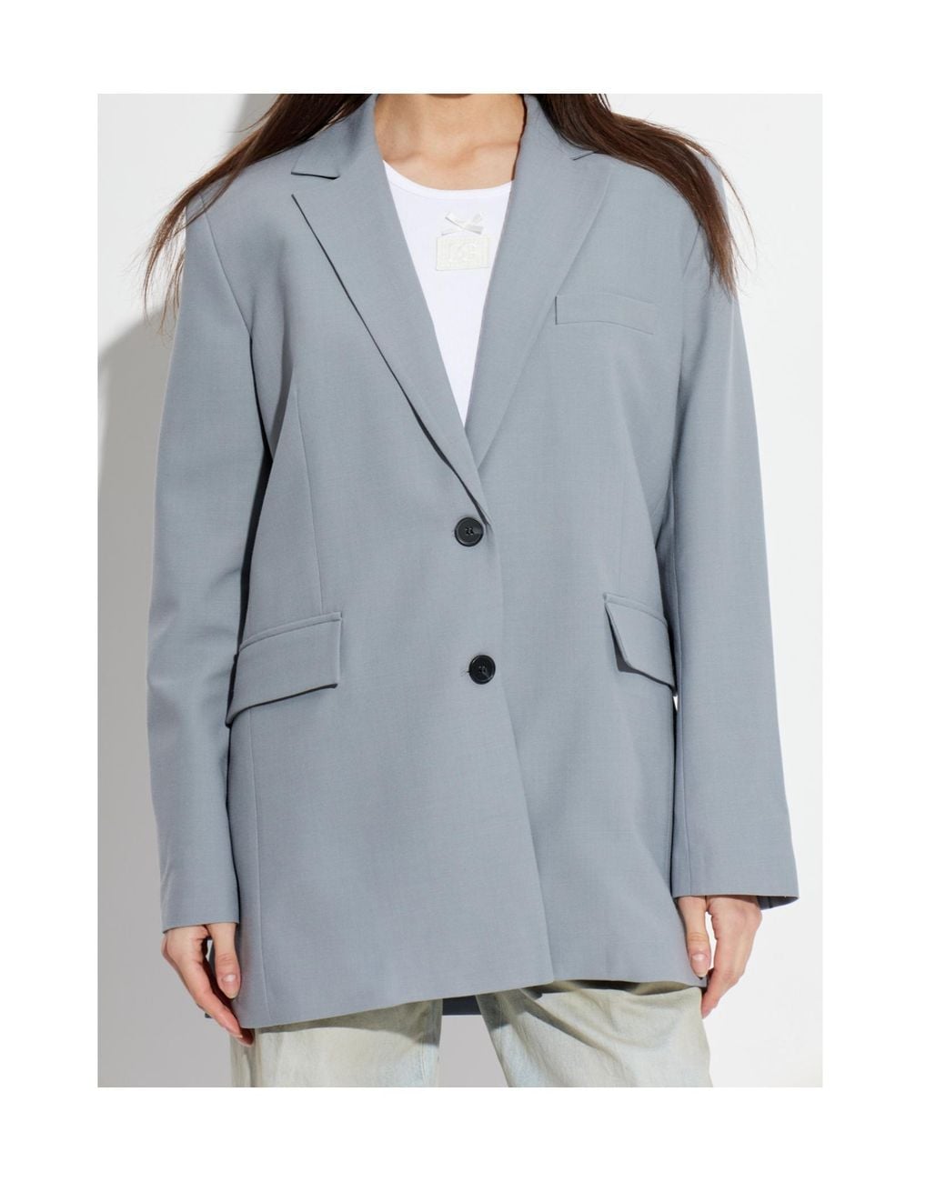 IRO Blue Long-Sleeved Suit Jacket