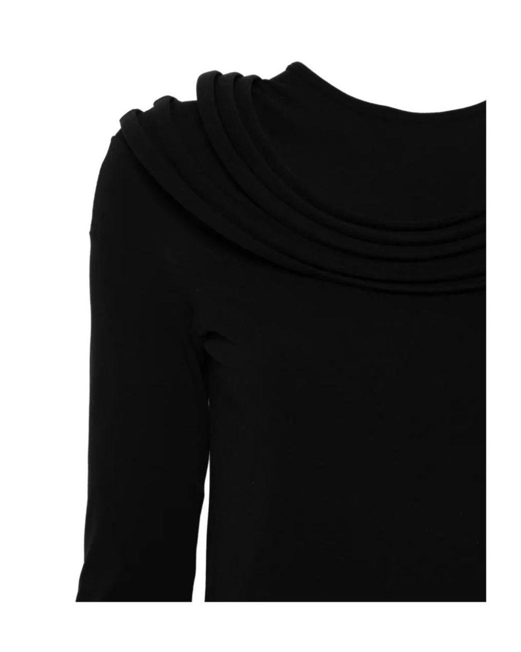 Junya Watanabe Black Long-Sleeve Top
