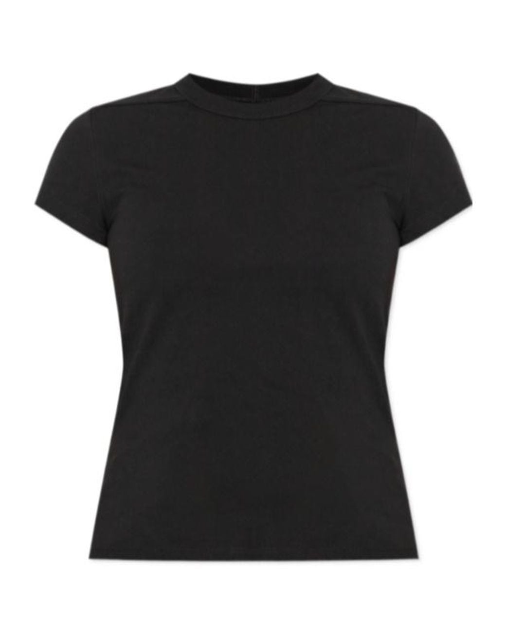 Rick Owens Black Short Sleeve Crewneck T-Shirt