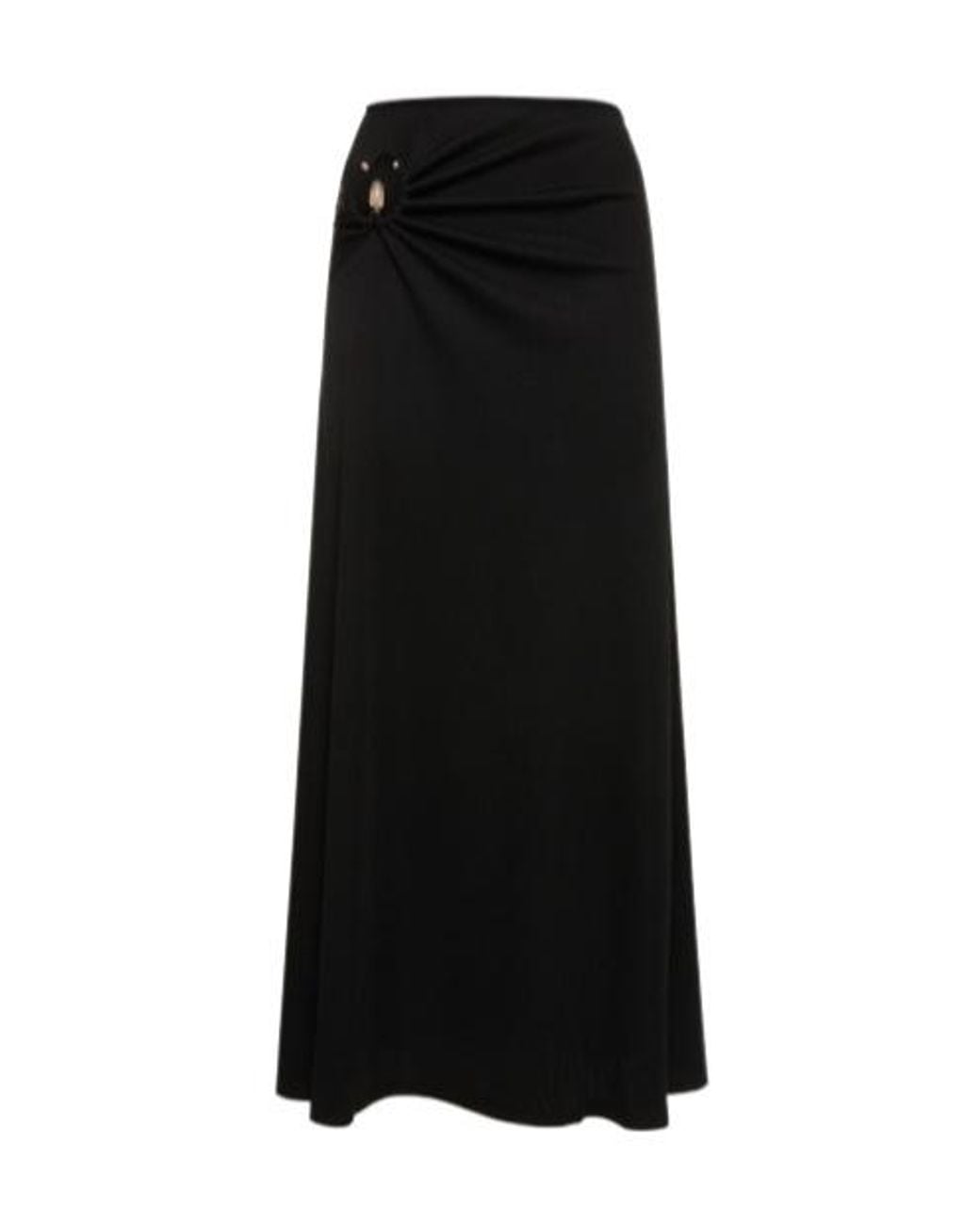 Christopher Esber Black Openwork Ruffle Skirt