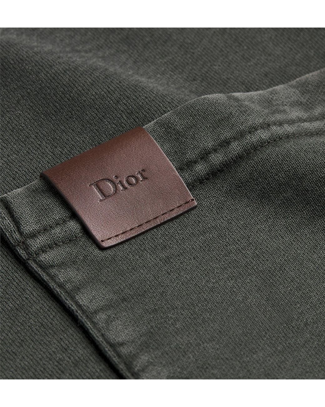 Dior Gray Homme Patch Pocket Fleece Sweatshirt for men