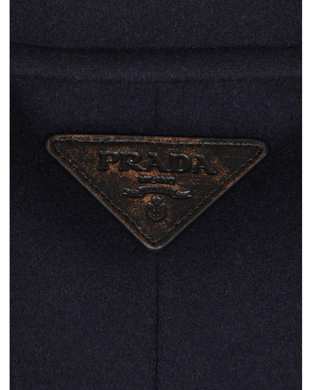 Prada Blue Single-Brested Long Sleeved Coat