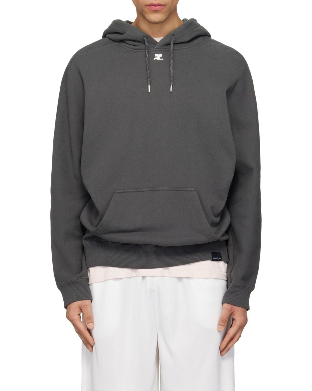 Courreges Gray Courrèges Oversized Hoodie for men