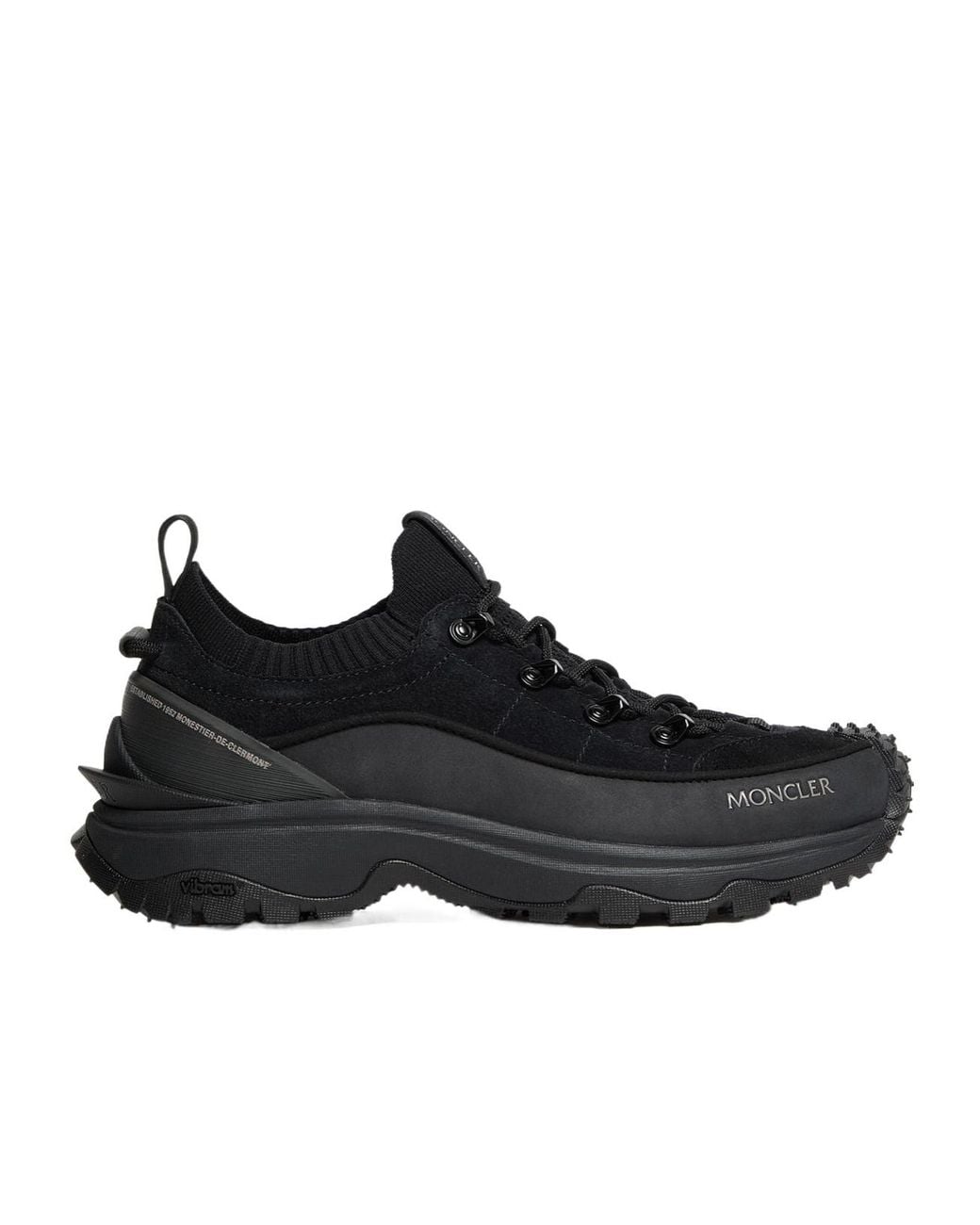 Moncler Black Moncler Trailgrip Lite3 Nubuck & Suede Sneakers