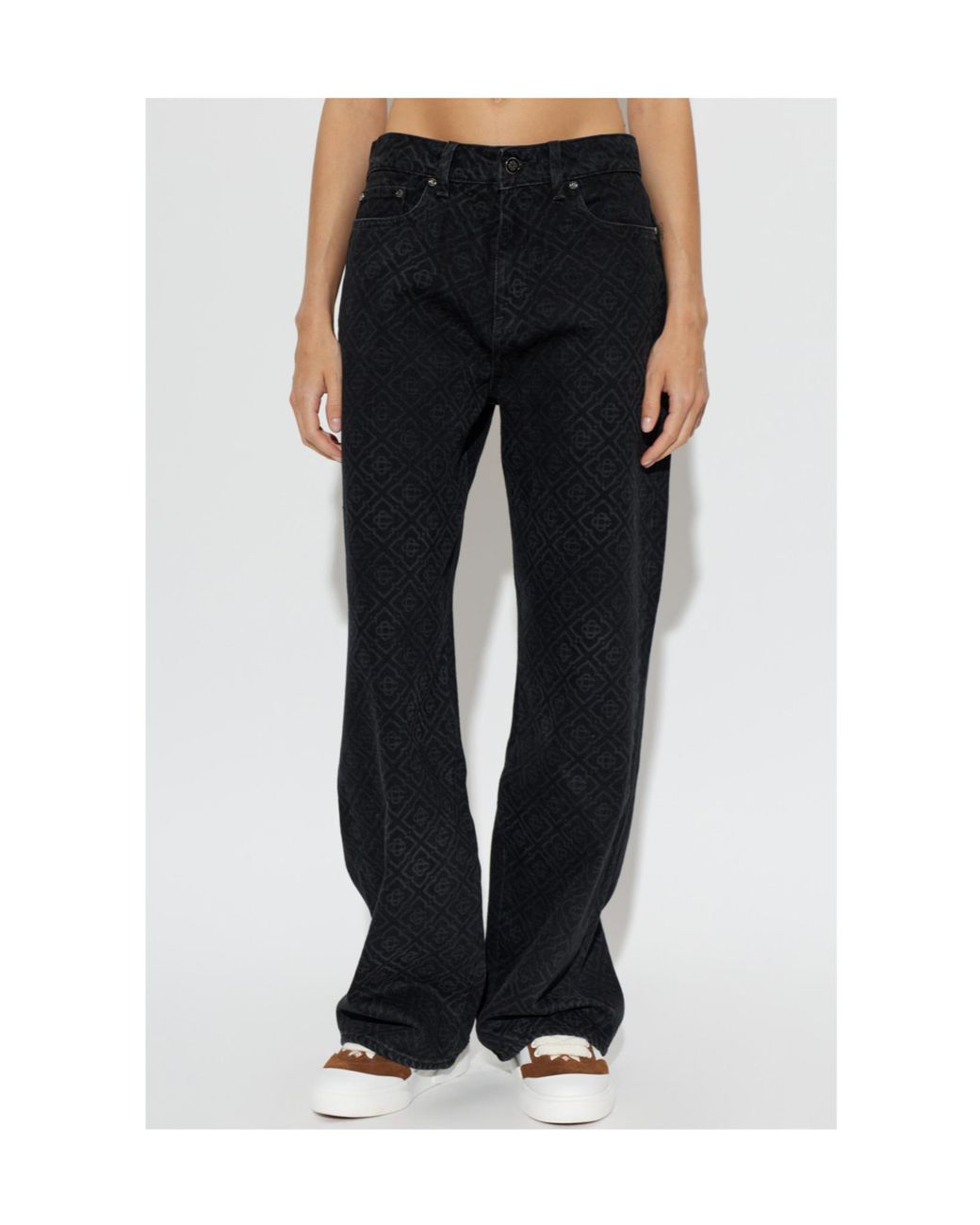 Casablanca Black Belt Loop Jeans