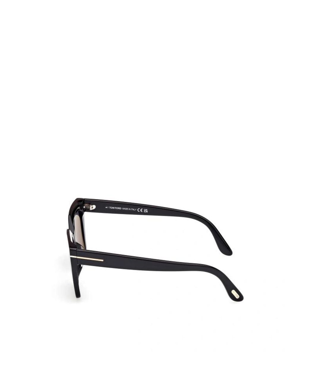 Tom Ford White Eyewear Square Frame Sunglasses