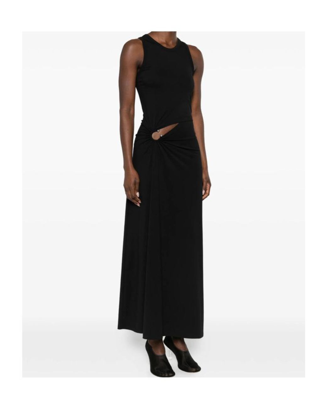 Rabanne Black Rabanne Cut-Out Sleeveless Maxi Dress