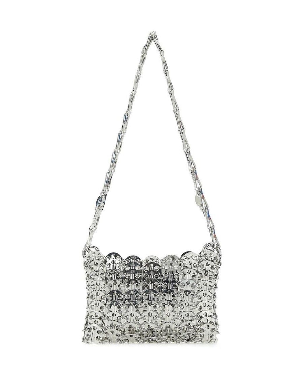 Rabanne White Rabanne Iconic 1969 Nano Shoulder Bag