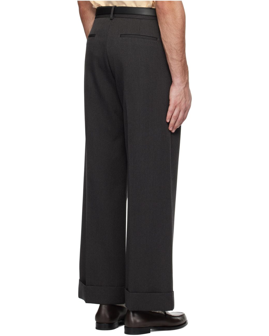 Valentino Black Straight Leg Tailored Pants for men