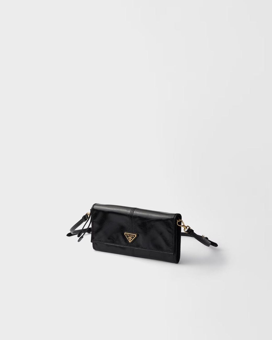 Prada Black Triangle-Logo Wallet