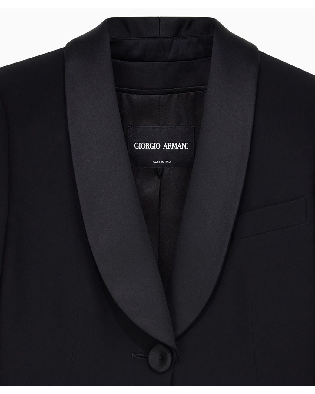 Giorgio Armani Blue Single-Breasted Tuxedo Suit