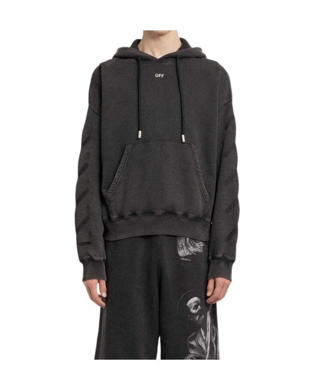 Off-White c/o Virgil Abloh Black Matthew Drawstring Hoodie for men