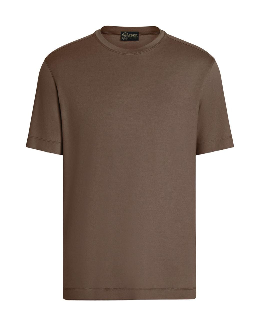 Zegna Brown Vellus Aureum T-Shirt for men