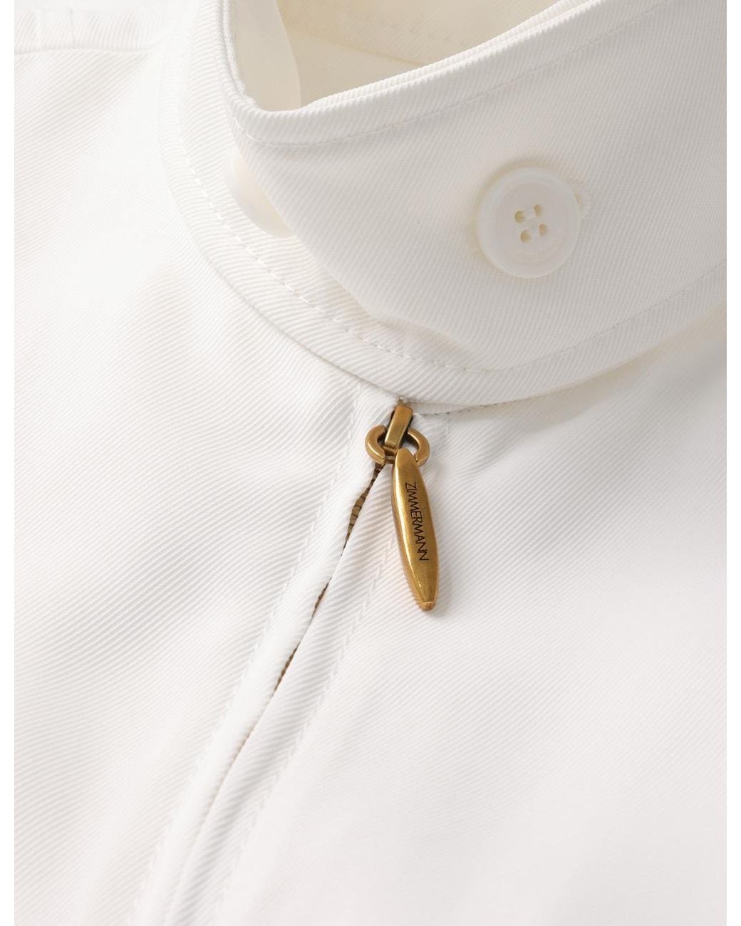 Zimmermann White Twill Luna Jumpsuit
