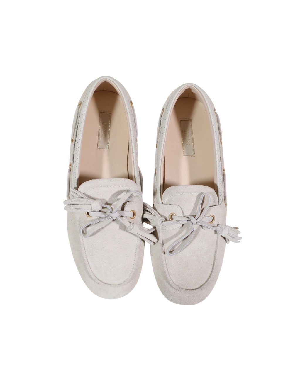 Liu Jo White Tassel Flat Loafers