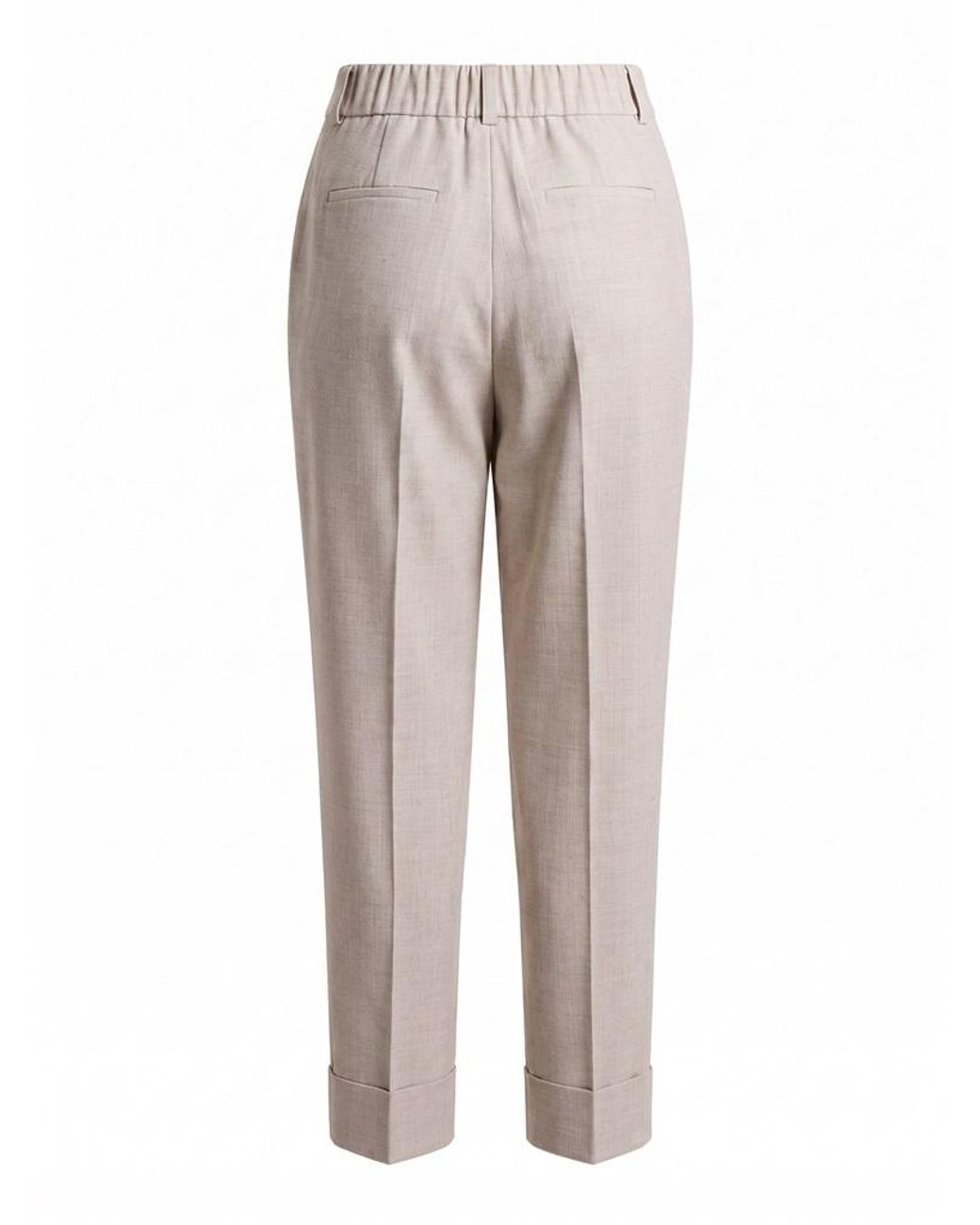 Peserico Gray Pleated Tailored Trousers