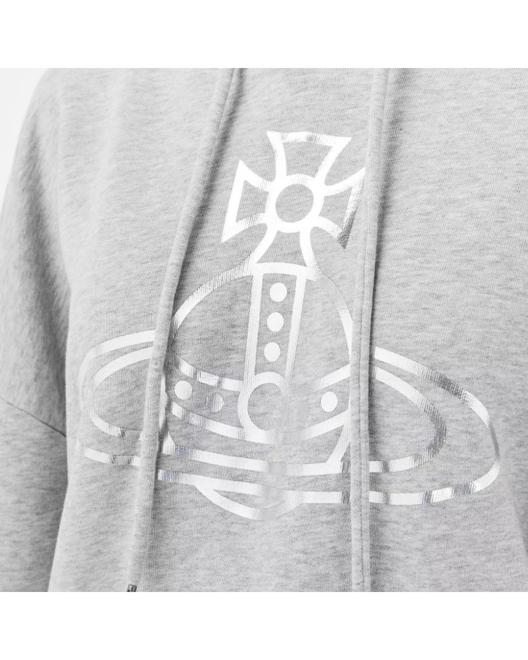 Vivienne Westwood Gray Hooded Sweatshirt
