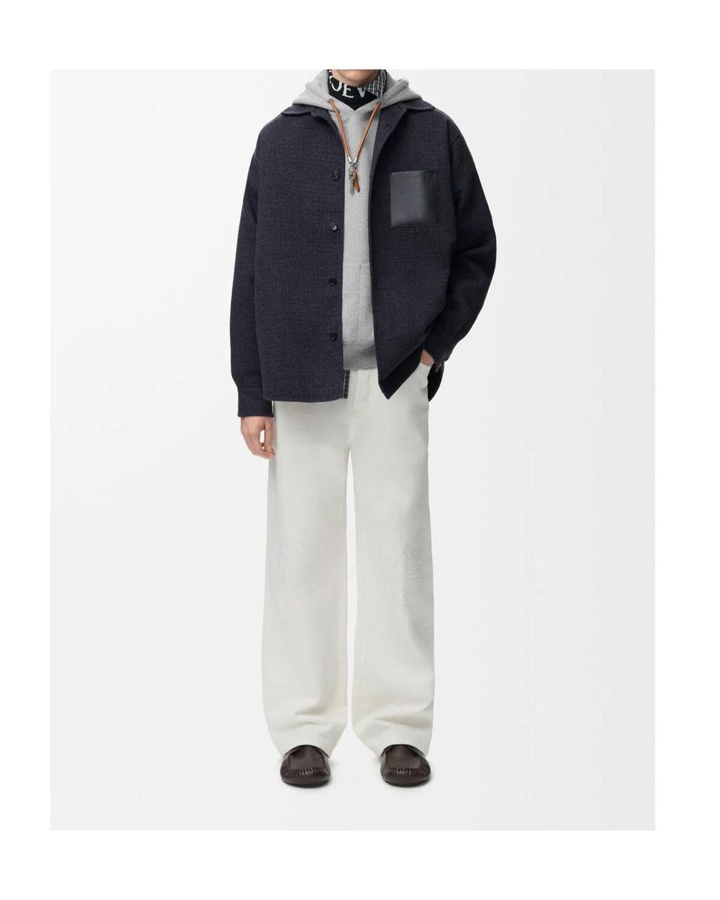 Loewe Blue Relaxed Overshirt for men
