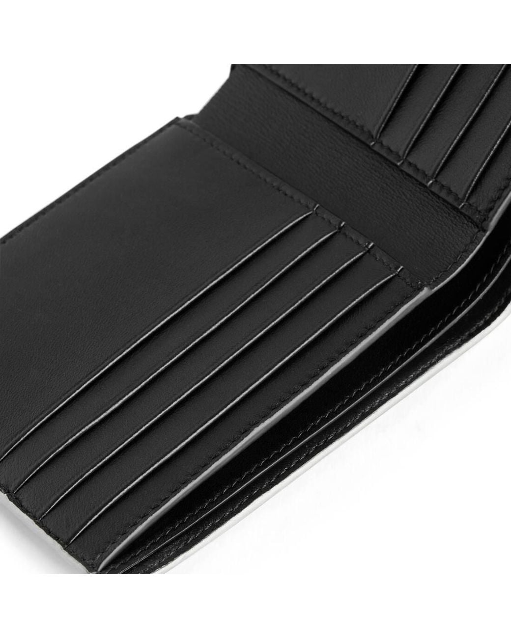 Balenciaga White Passport Bi-Fold Square Wallet for men