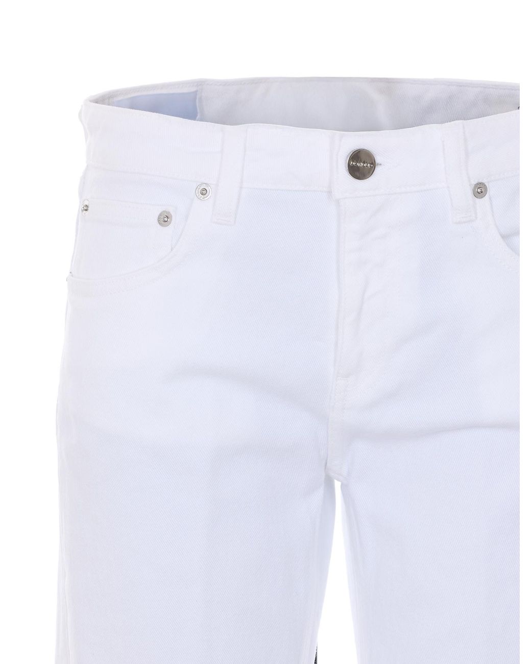 Dondup White Slim Fit Jeans