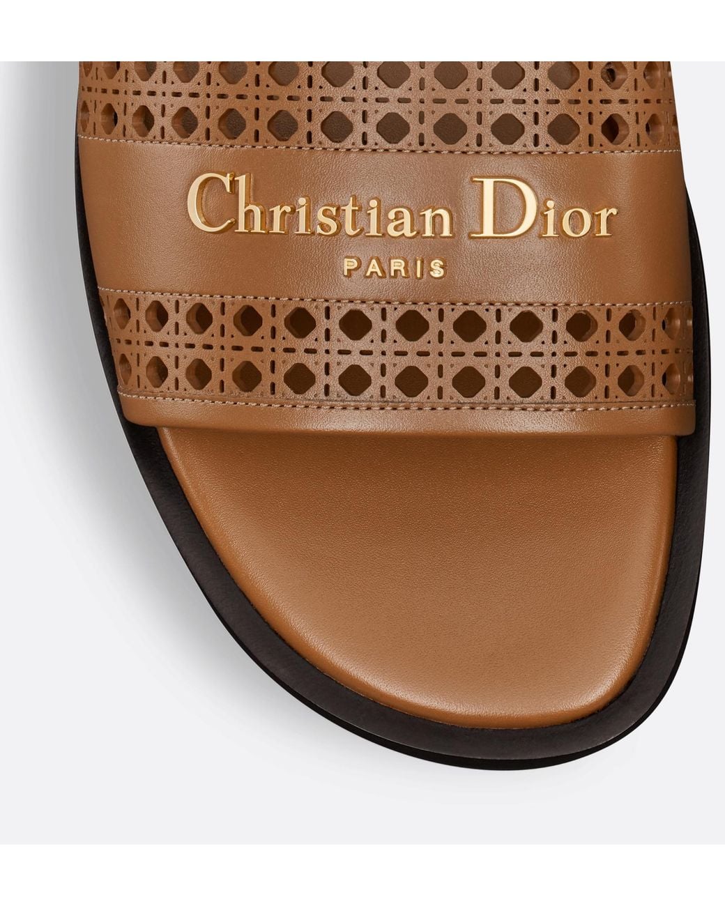 Dior Brown Christian D-Lane Slip-On Slides