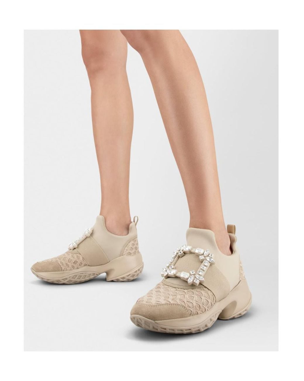 Roger Vivier Natural Viv Run Sneakers