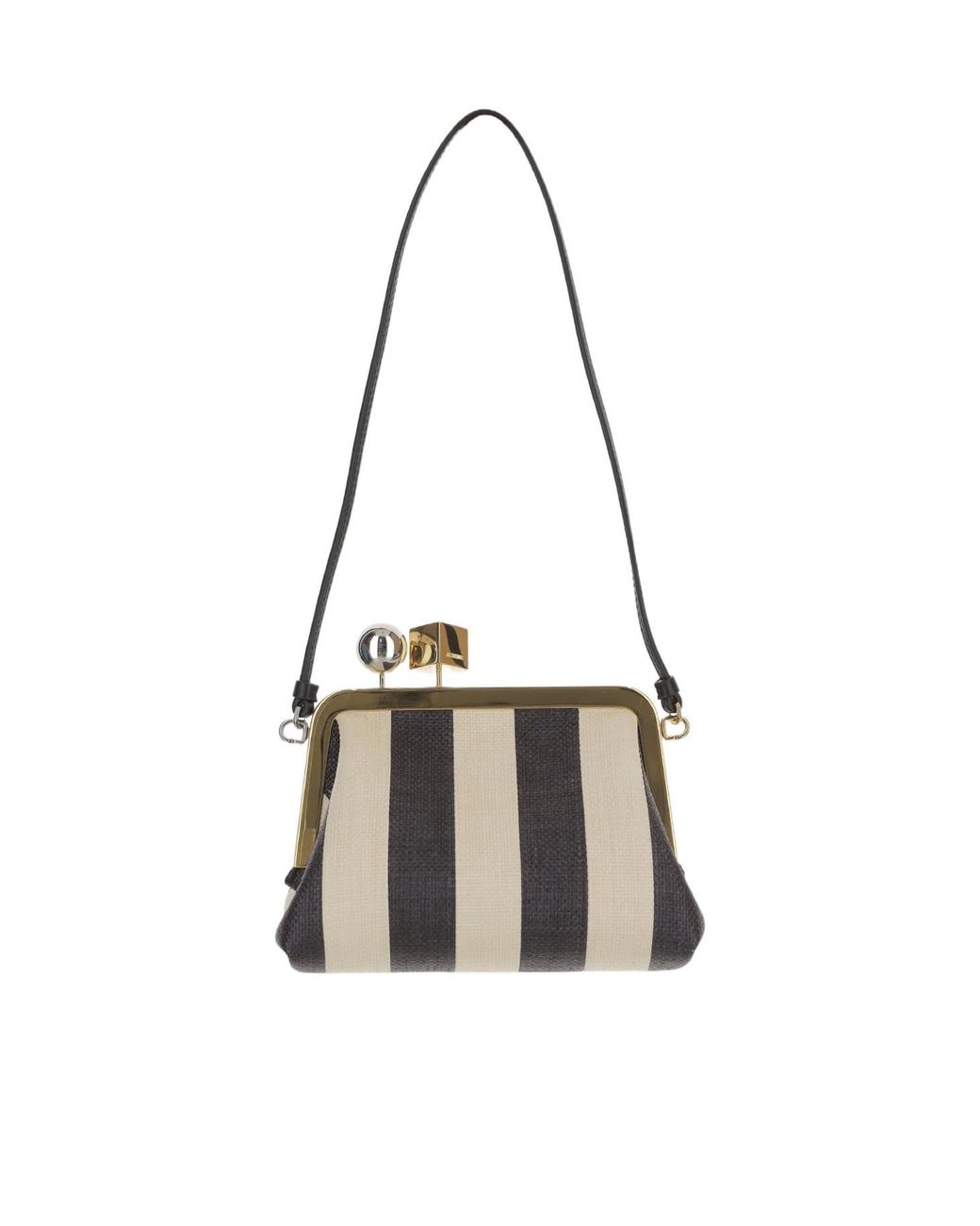 Jacquemus White The Berlingot Small Clasp Clutch Bag
