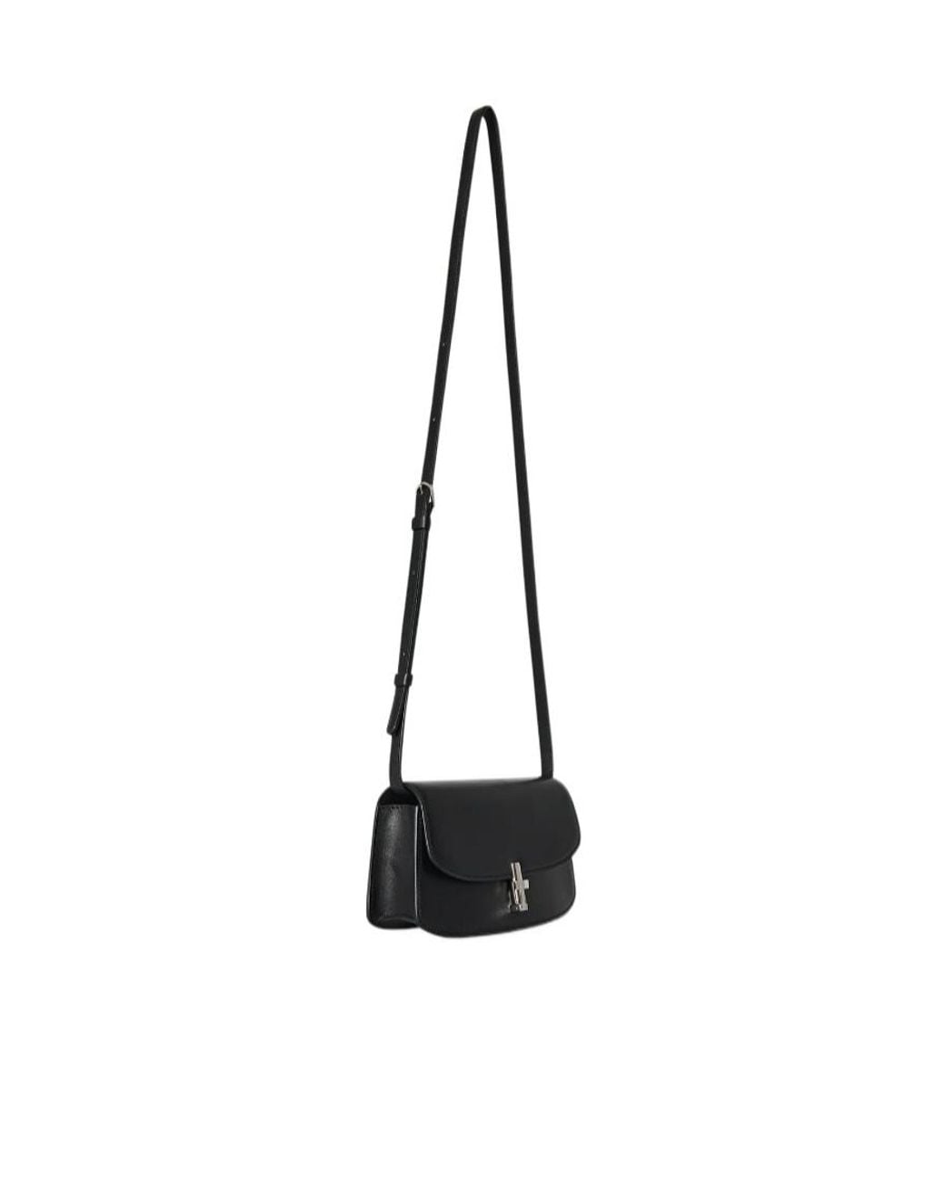 The Row White E/W Sofia Lock Shoulder Bag