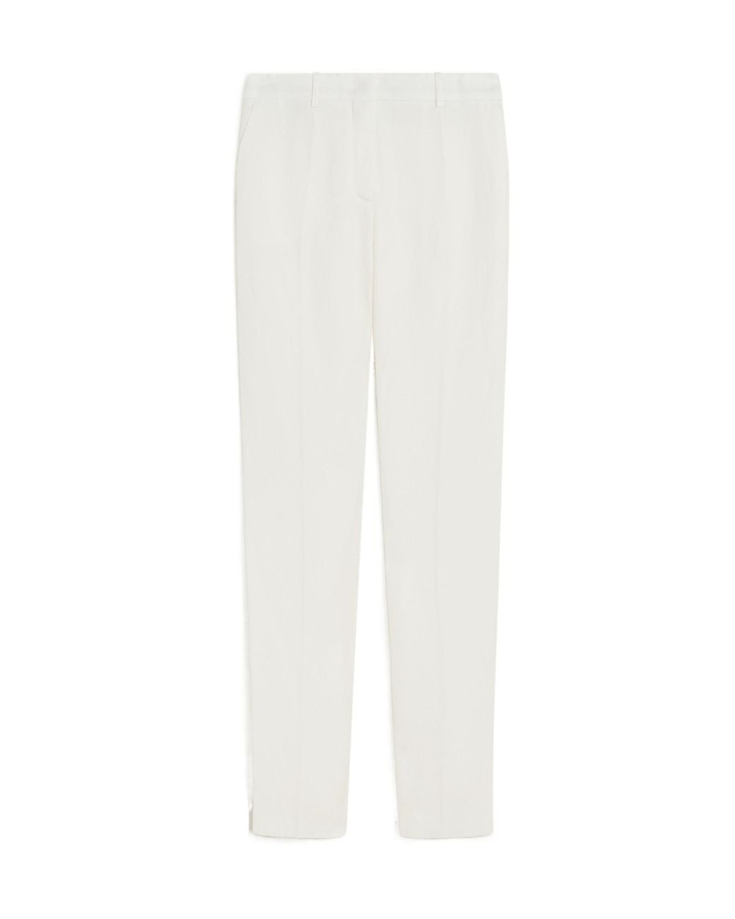 Sportmax White Raoul Straight Leg Trousers