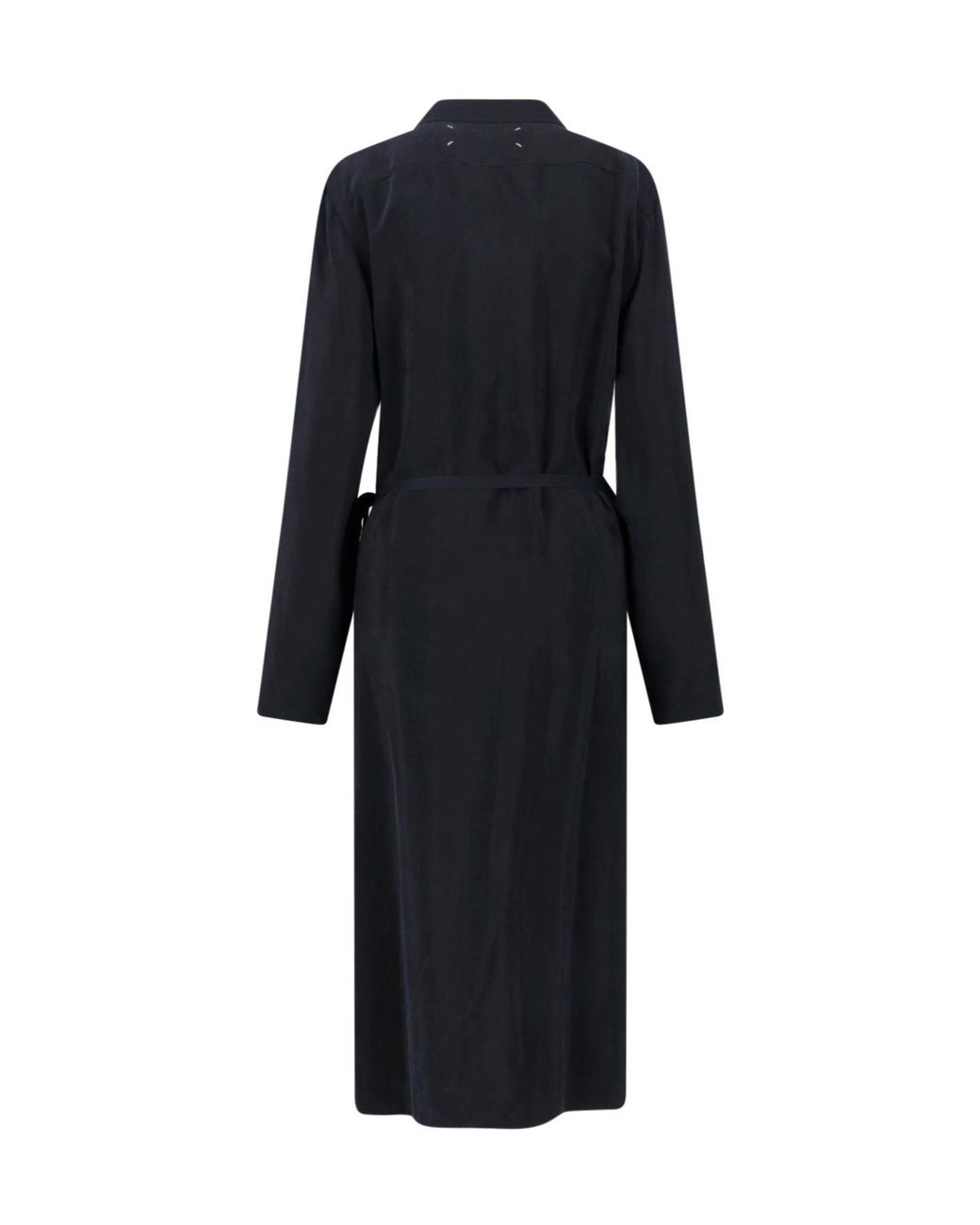 Maison Margiela Black Knot Detail Shirt Dress