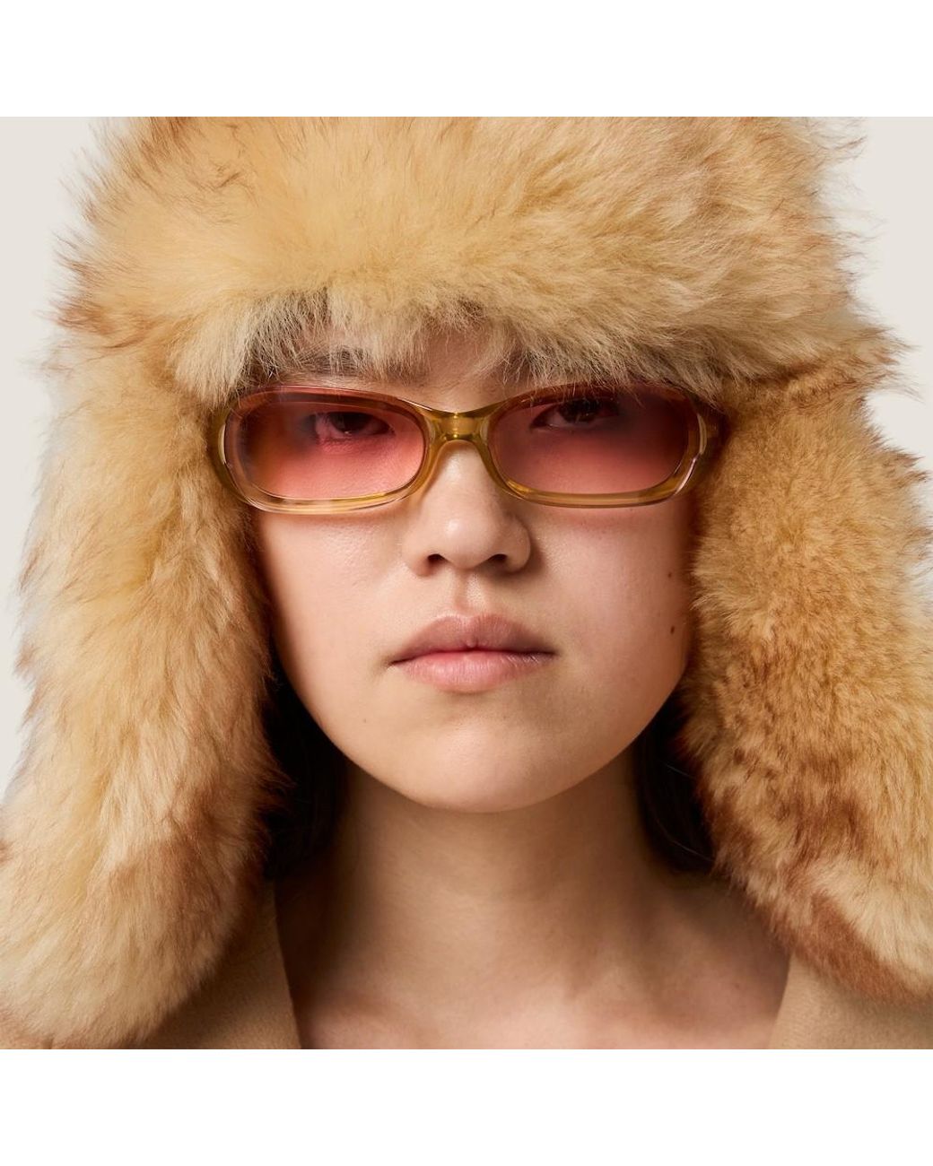 Miu Miu Multicolor Embroidered Wool And Shearling Hat