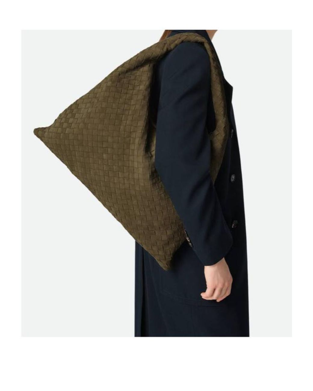 Bottega Veneta Green Hop Large Tote Bag