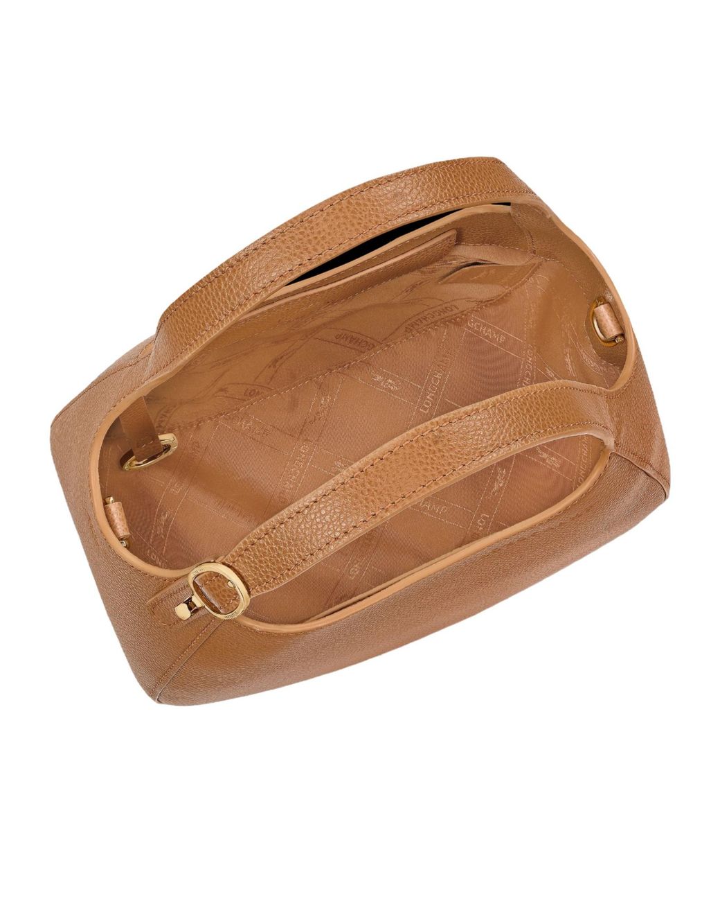 Longchamp Brown Hobo Leather Shoulder Bag