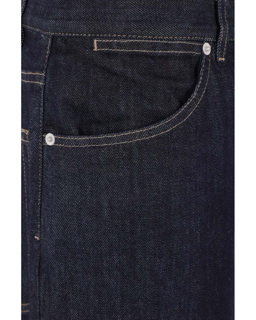 Jil Sander Blue Straight Leg Jeans for men